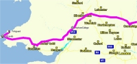Die Route von Cambridge bis St. Davids